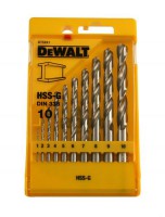 Dewalt 10pce HSS Drill Bit Set 1-10mm £18.49